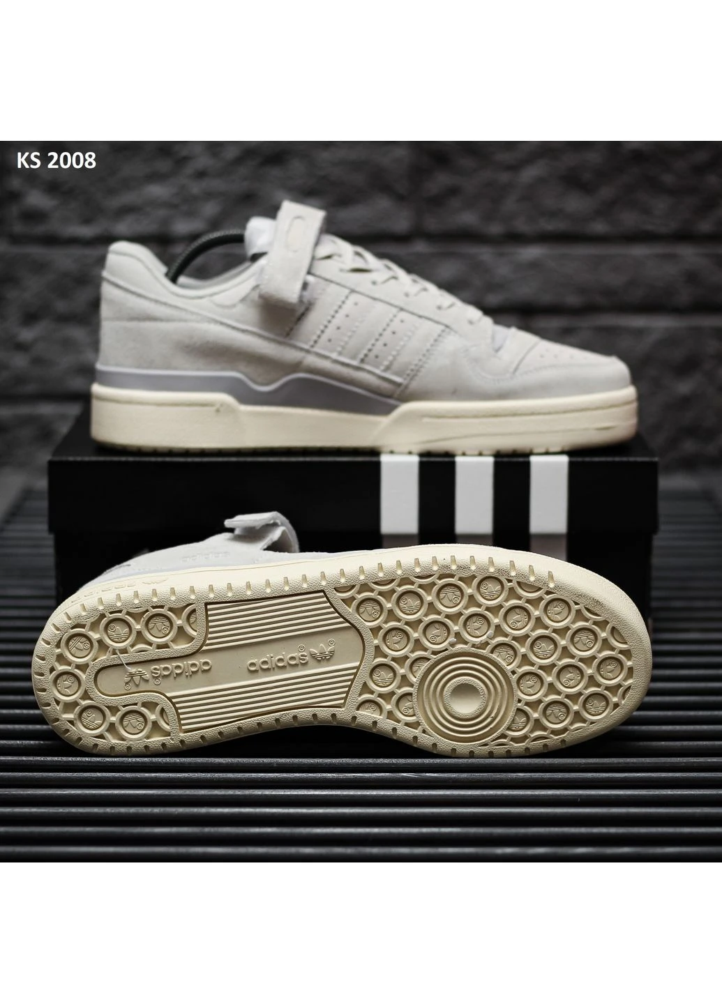 Чорні кросівки чоловічі adidas forum low dark beige адідас форум чорні демісезон No Brand