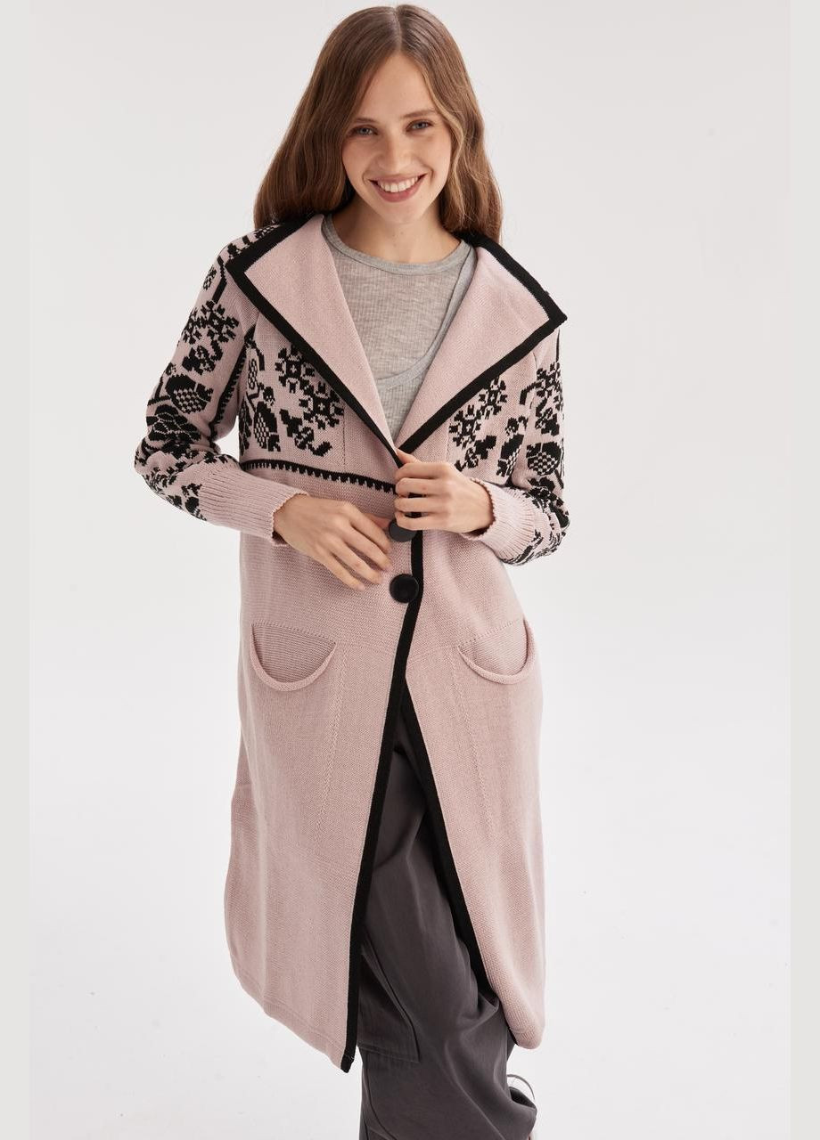 Пудровый демисезонный кардиган MEREZHKA