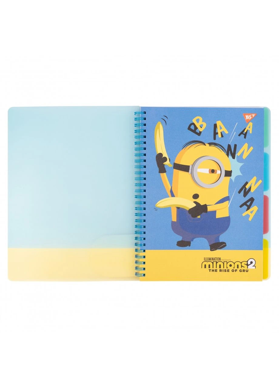 Блокнот B5/80 спіраль " " /765743/ "Minions" софт-тач, пластикова обкладинка (1/30) Yes (393779152)