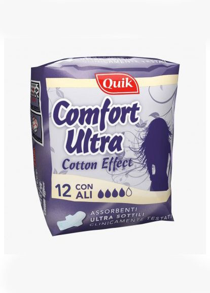 Гигиенические прокладки Quik Comfort ultra 12 шт Cardificio Italiano (278633963)