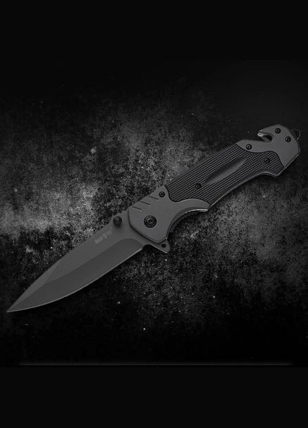 Ніж складаний тактичний зі склобоєм та стропорізом GW 6760CFT No Brand (370770697)