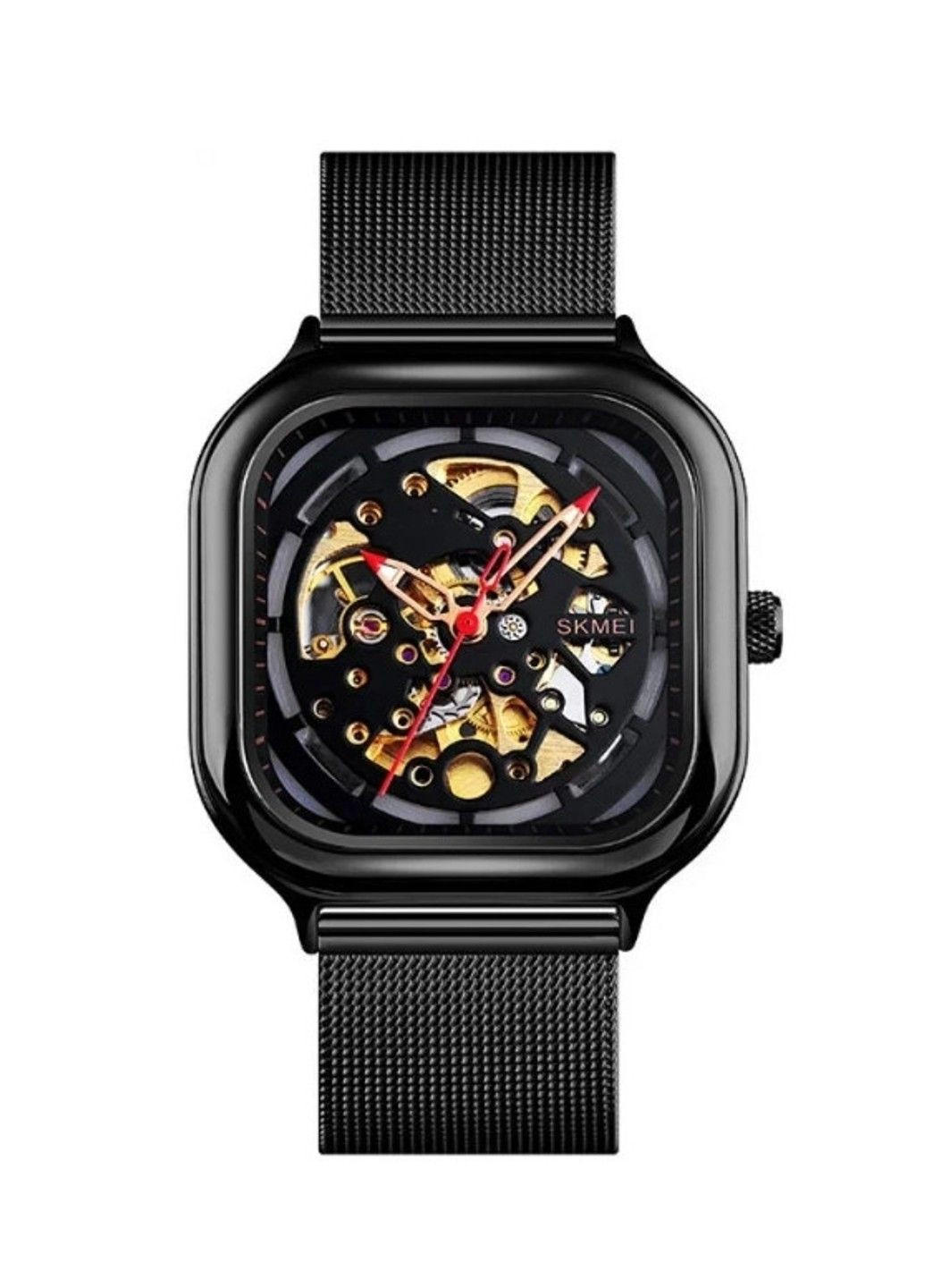 Чоловічий механічний годинник 9184 скелетон (Чорний) Skmei (314484055)