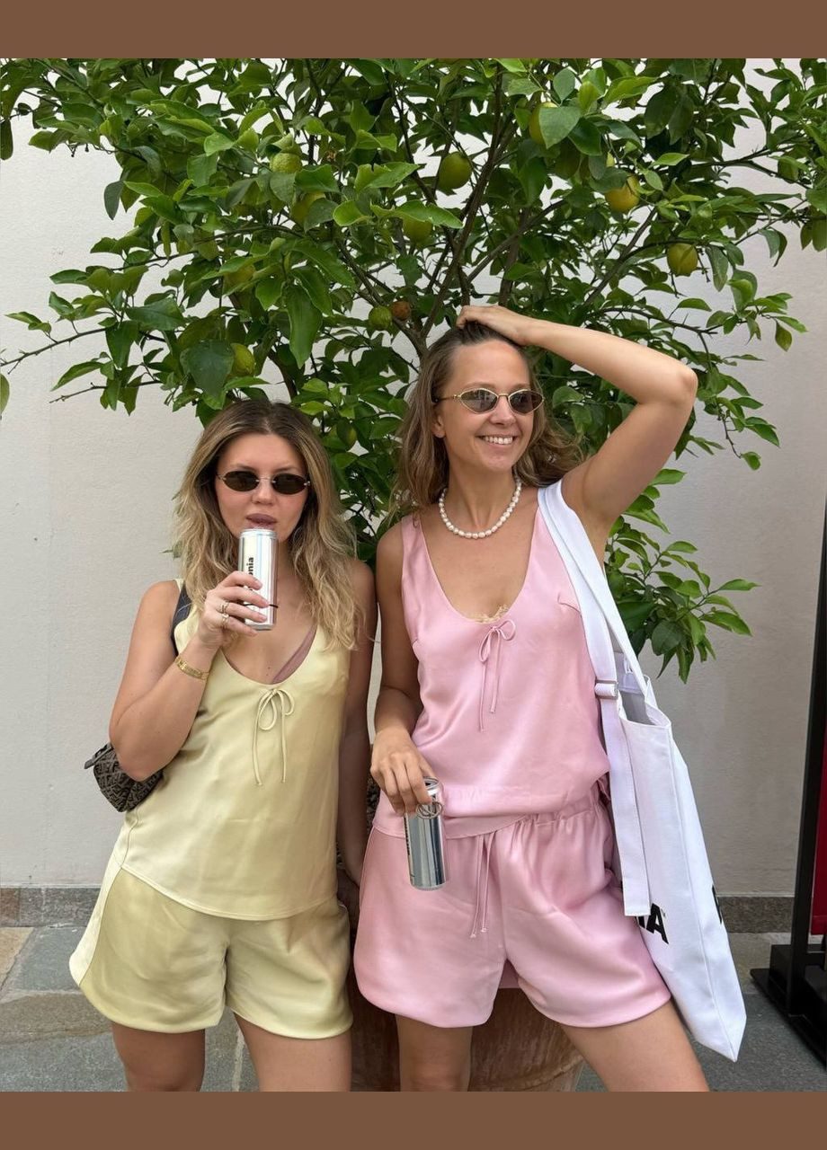 Шовковий костюм в білизняному стилі Adelante (341086242)