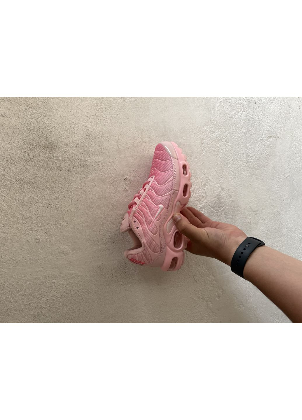 КРОССОВКИ ЖЕНСКИЕ NIKE AIR MAX TN PLUS PINK НАЙК АИР МАКС ТН ПЛЮС No Brand розовые демисезоны (367176401)