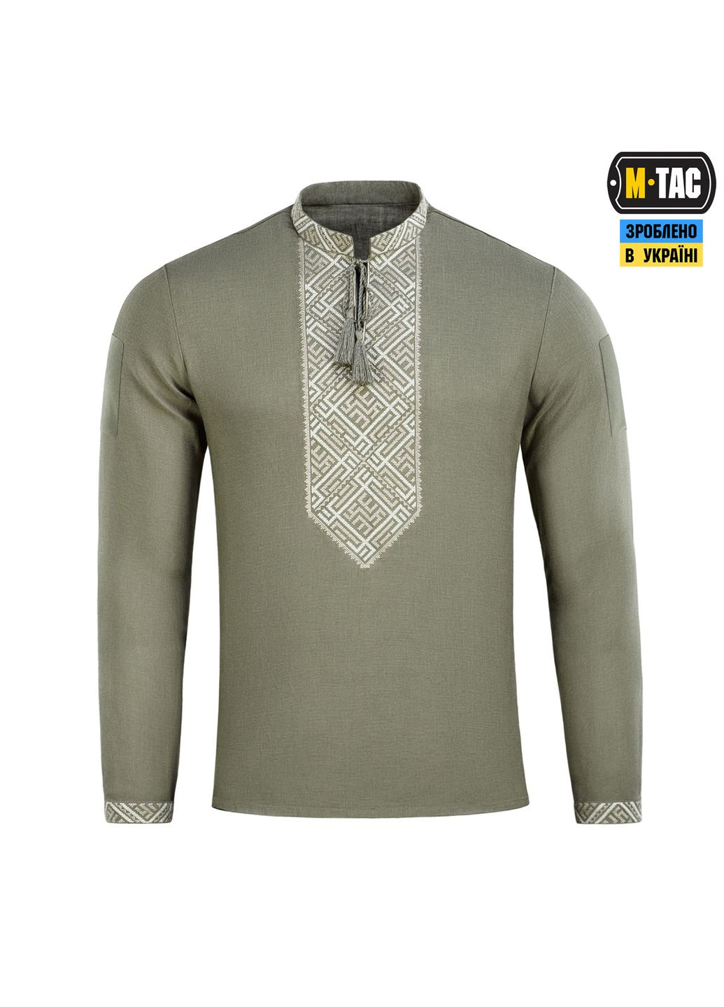 Вишиванка тактична 100% льон тип 2 олива (2XL) M-TAC (303413964)