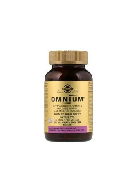 Omnium Phytonutrient Complex Multiple Vitamin and Mineral Formula 90 Tabs Solgar (318562145)