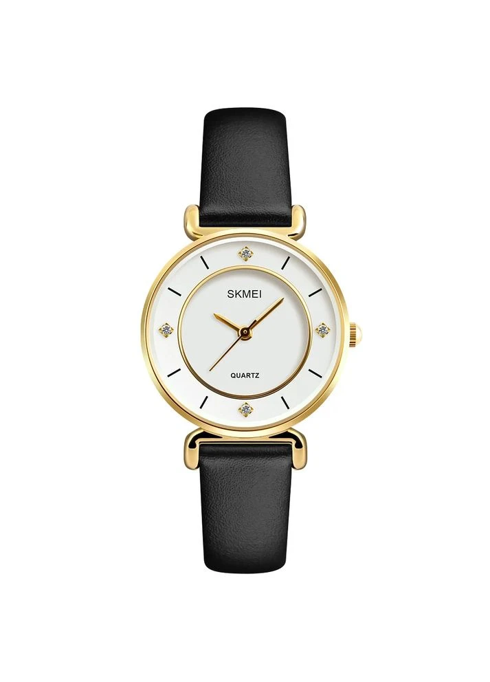 Наручные часы Skmei 1330LRG классические чёрные 36 мм No Brand (400975006)