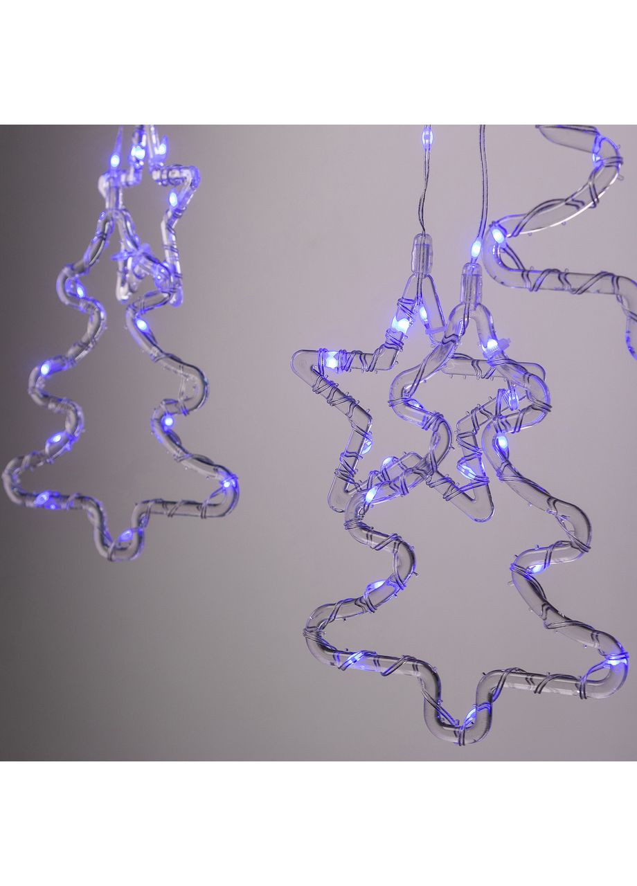 Гирлянда светодиодная штора GarlandoPro 120LED 3х0,9 м синий для праздников и интерьера освещение декор ProDobro (364189371)