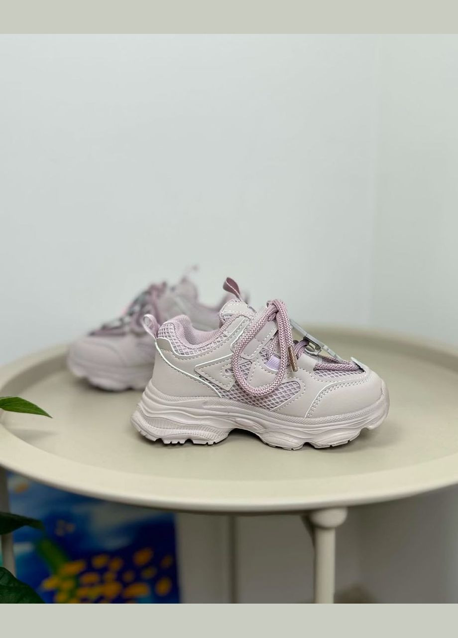 Рожеві всесезонні дитячі кросівки рожеві 1285 No Brand