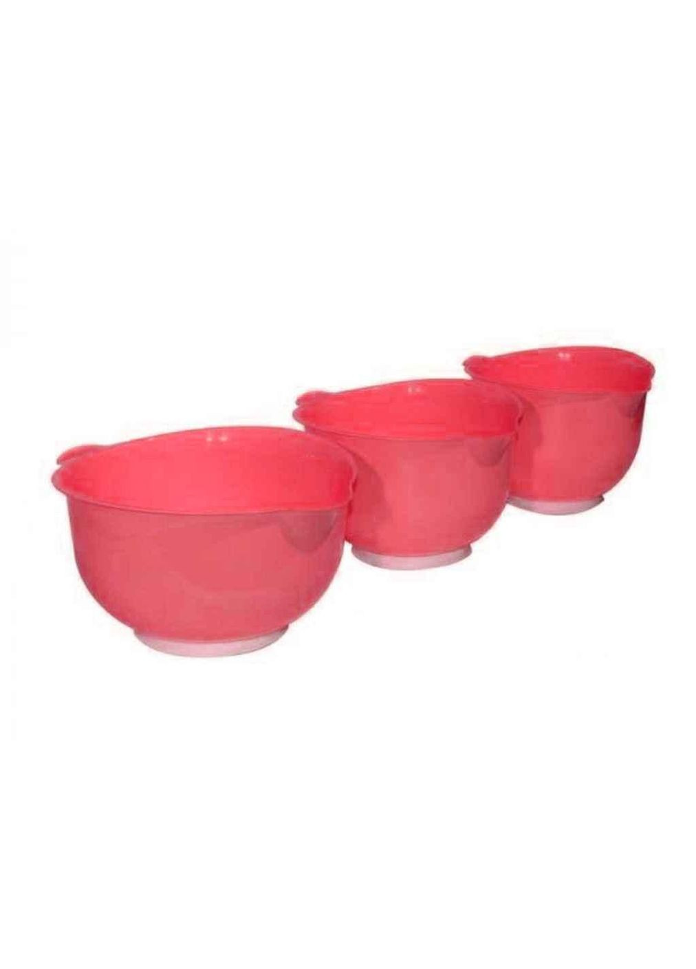 Набор мисок для миксера 3 Грации (2,5л2л1,5л) 249601-коралл 249-601 ТМ Lamela (326603686)