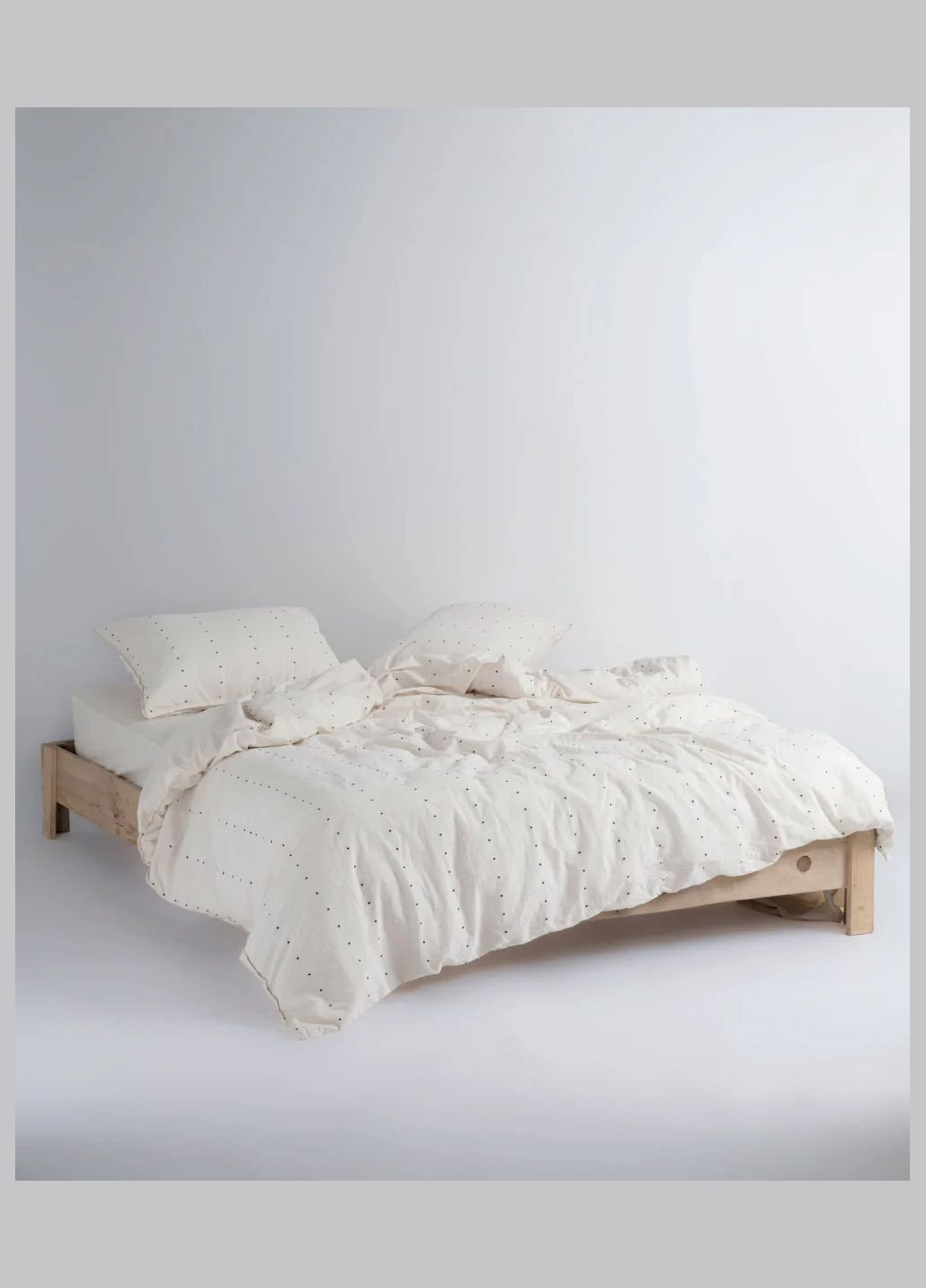 Постільна білизна Stonewashed 160 х 220 см Encorte Snow White Limasso (318382112)