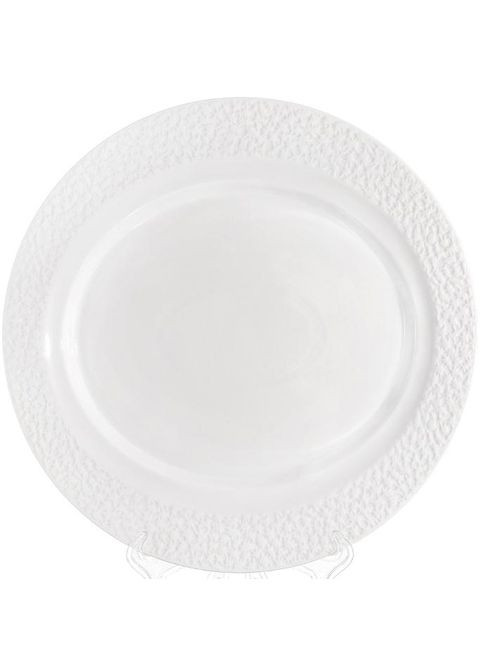 Набір 2 круглі блюда "White City Грація" Ø35см, білий порцеляна Bona (372170871)