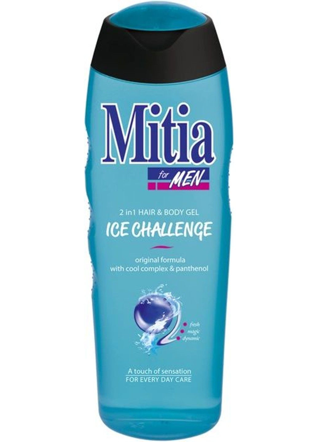 Гель для душа и шампунь для мужчин Ледяной вызов 2в1 400 мл Mitia (280899202)