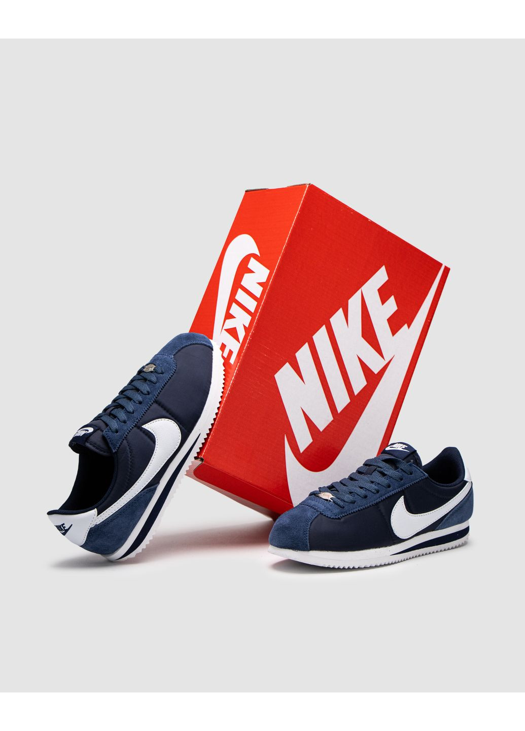 КРОССОВКИ ЖЕНСКИЕ NIKE CORTEZ BLUE / WHITE НАЙК КОРТЕЗ No Brand белые демисезоны (368868411)