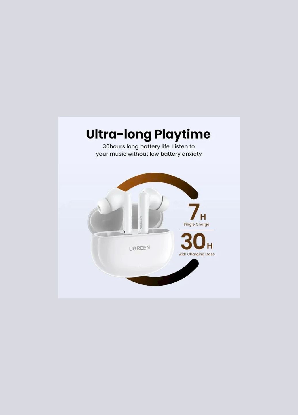 Гарнитура TWS HiTune T6 WS200 white Ugreen (322701283)