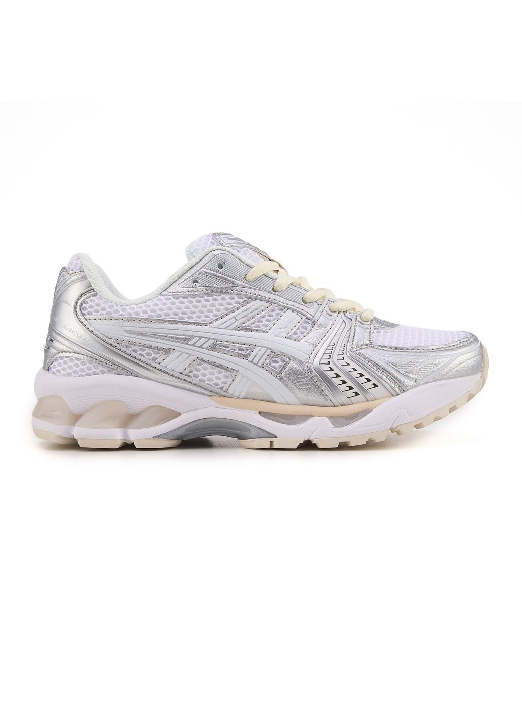 Білі Осінні кросівки чоловічі asics gel-kayano 14 white silver асікс гель каяно 14 No Brand