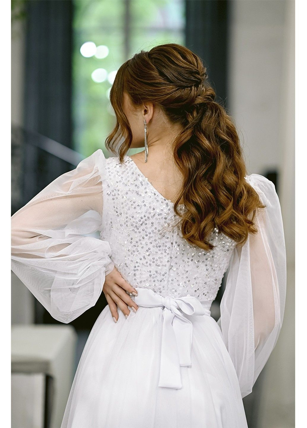 Білий коктейльна сукня на розпис 23048 біла Tanita-Romario