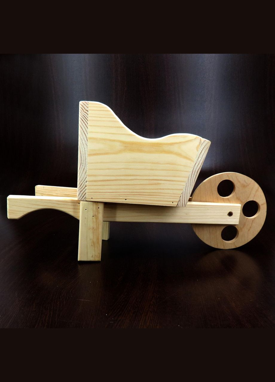 Кашпо из дерева Купальница ваниль (КАШ-002102) No Brand (328450386)