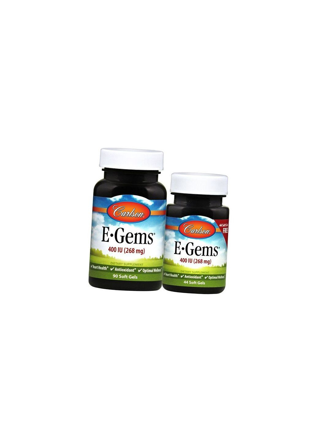 Вітамін Е, Суміш токоферолів, E-Gems 400, 134гелкапс (36353086) Carlson Labs (296686760)