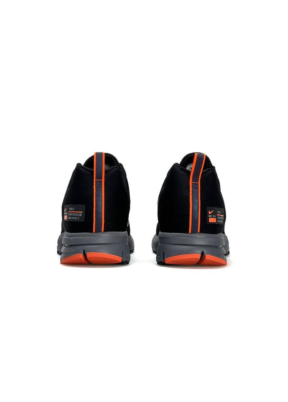 Чорні Осінні кросівки чоловічі nike No Brand Zoom Structure 17x Black Grey Orange