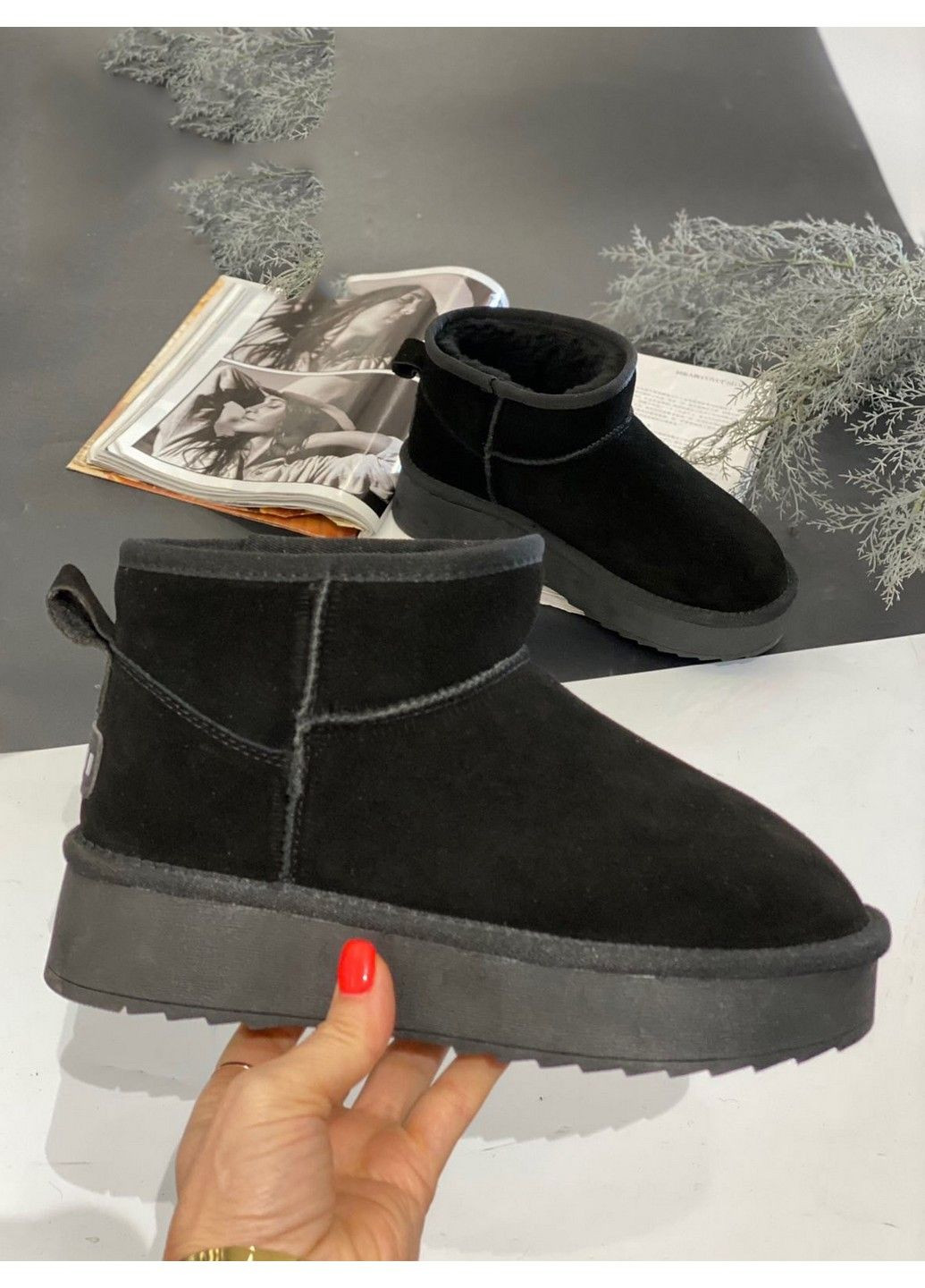 Замшеві уггі на овчині UGN200-1 Stilli (307352104)