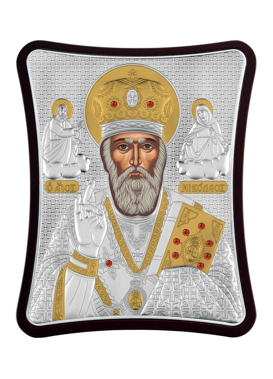 Николай Чудотворец 15x20см на деревяном вытянутом киоте Prince Silvero (265215396)