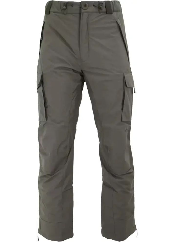 Оливковые демисезонные брюки No Brand