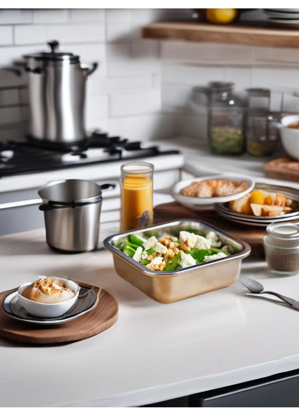 Контейнер для еды ИКЕА 600 мл нержавеющая сталь IKEA (315647108)