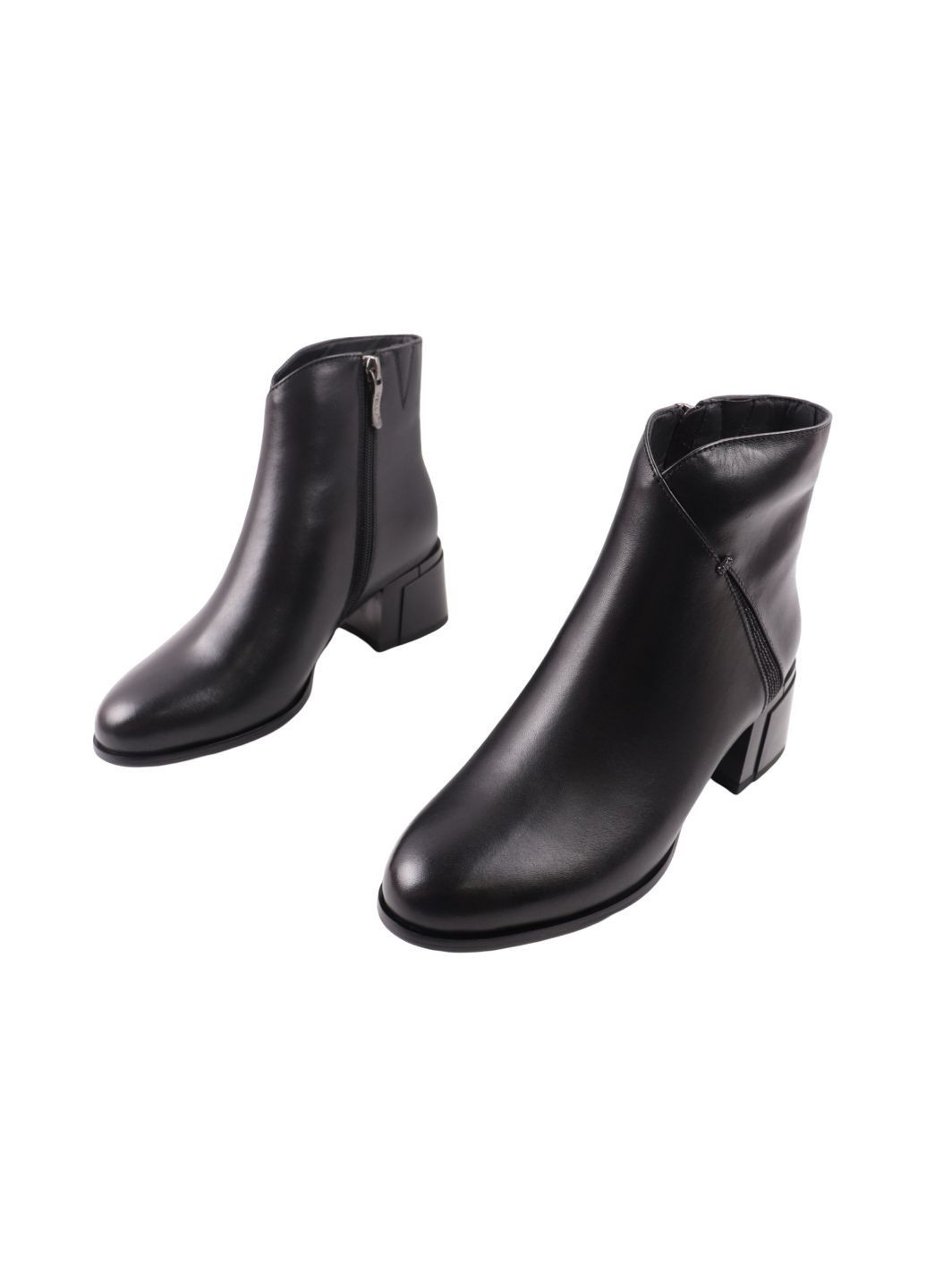 Черные ботильоны женские черные натуральная кожа Velly 159-24DH