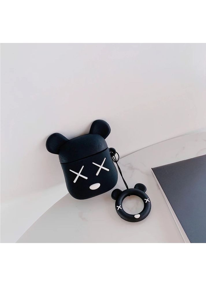 Чехол для наушников AirPods 1, 2 Мишка Bear Brick + брелок силиконовый Trends Airpods 1/2 (360897075)
