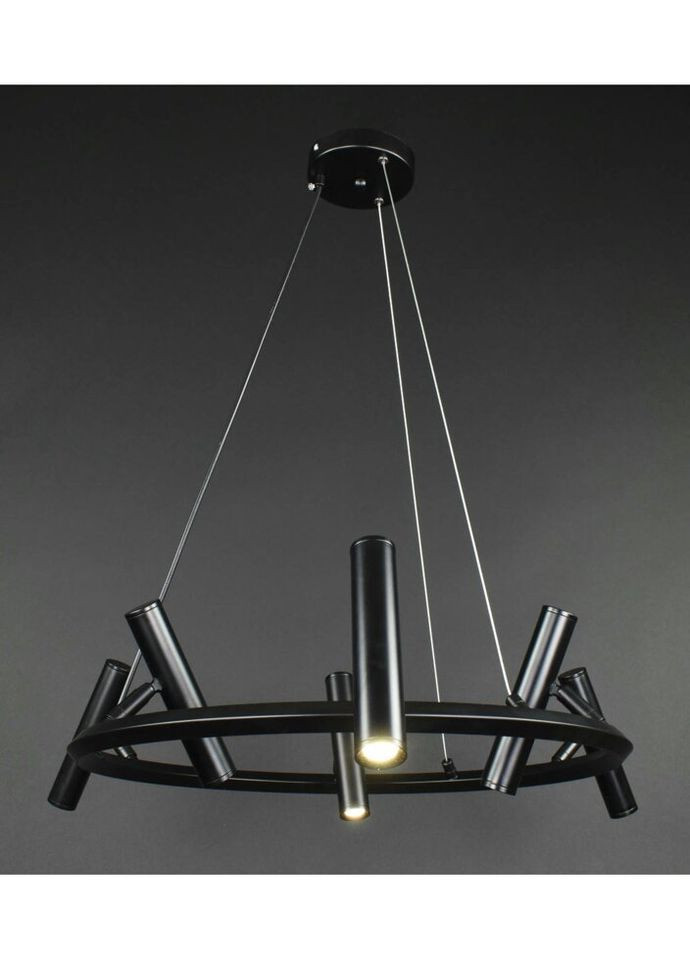 Люстра світлодіодна підвісна LED світильник для квартири на стелю ледве 27743 Чорний 40-150х60х60 см. Sunnysky (335975253)