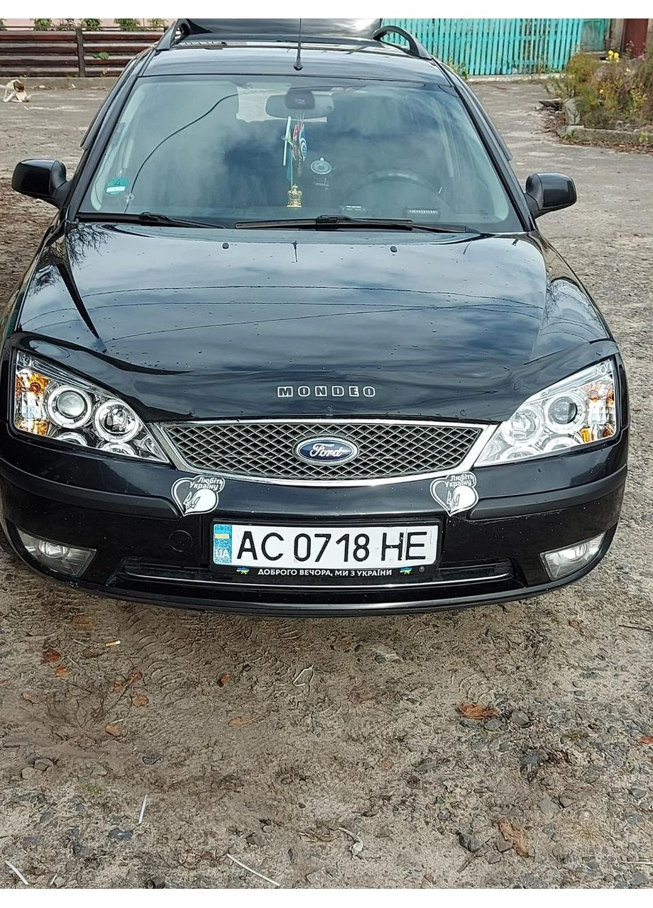 Передні фари Ford III (2000-2007) хром лінзовані з кільцями (ЦЕНА ЗА ПАРУ) Tuning-Tec Mondeo (398183178)