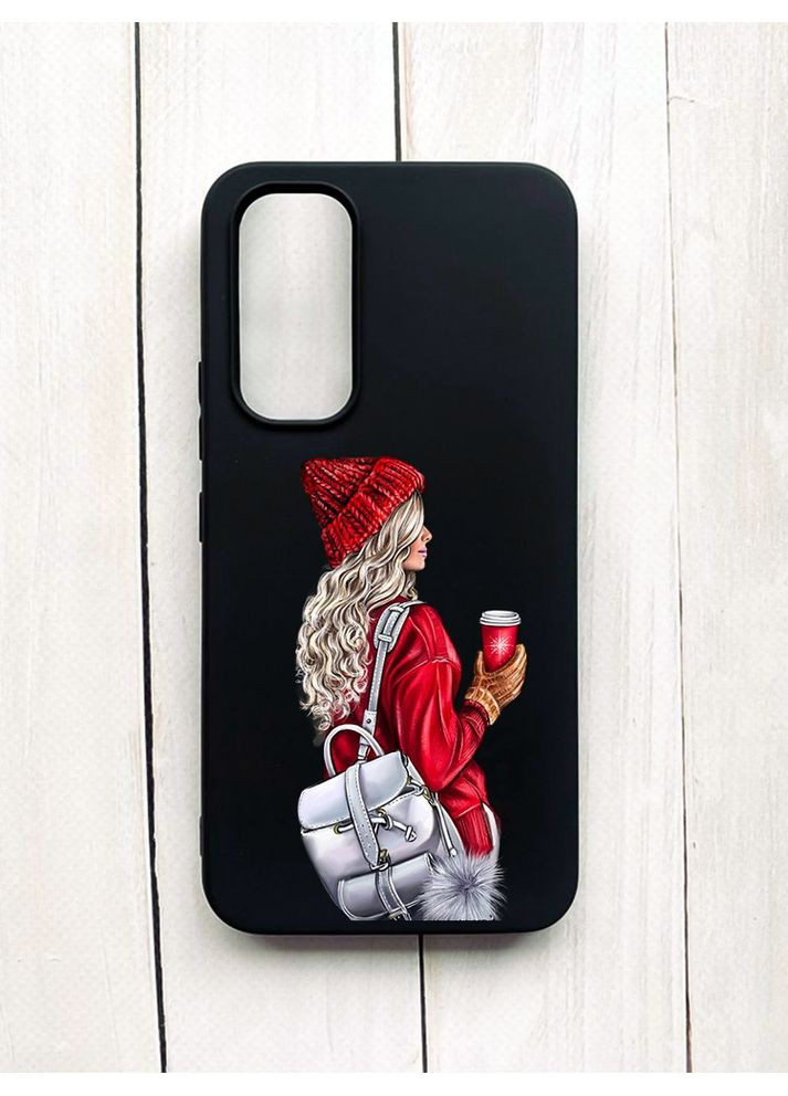 Матовый чехол на Samsung Galaxy A54 5G (A546) Девушка с рюкзаком (принт 9) Creative (355403984)