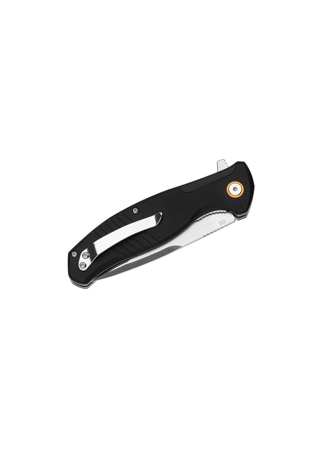 Ніж складаний на підшипнику з клинком із сталі D2 SG 120 black Grand Way (305742319)