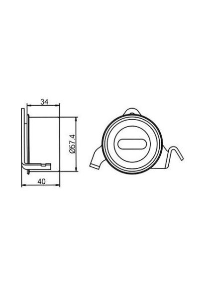 Ролик натяжной MITSUBISHI COLT (пр-во) GT80400 GMB (366192647)