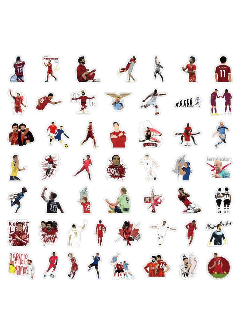 Набор стикеров наклейок Футбол – игра миллионов 50 штук No Brand (340272818)