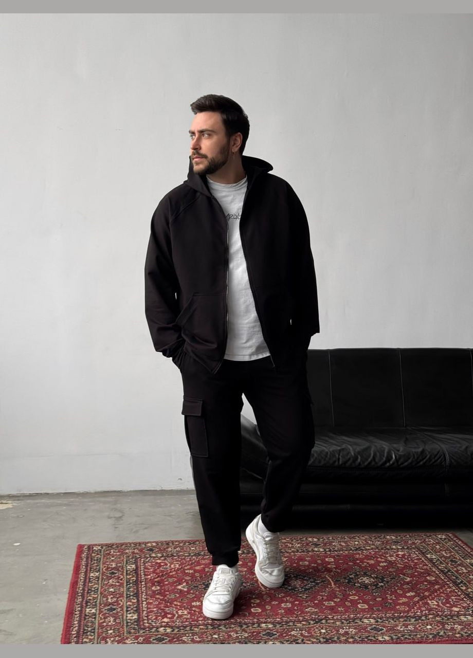 Комплект жилетка темный хаки Easy + костюм Jack на молнии черный No Brand (329995324)