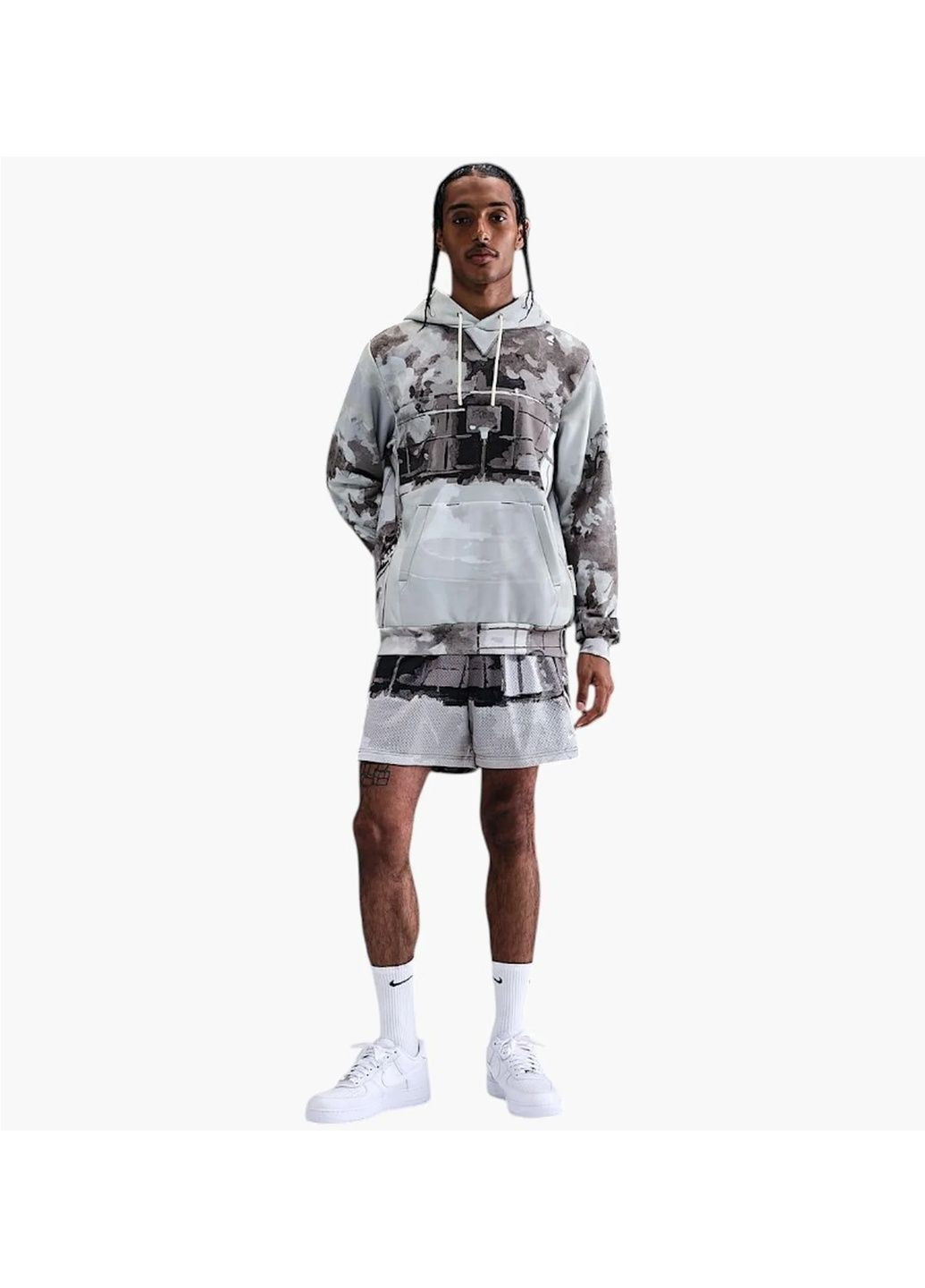 Худі чоловіче Tf Si Brsh Po Grey Nike (364836813)