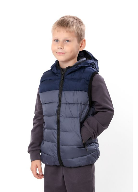 Демісезонна дитяча жилетка (унісекс) з капюшоном (p-18194) Носи своє (363849440)