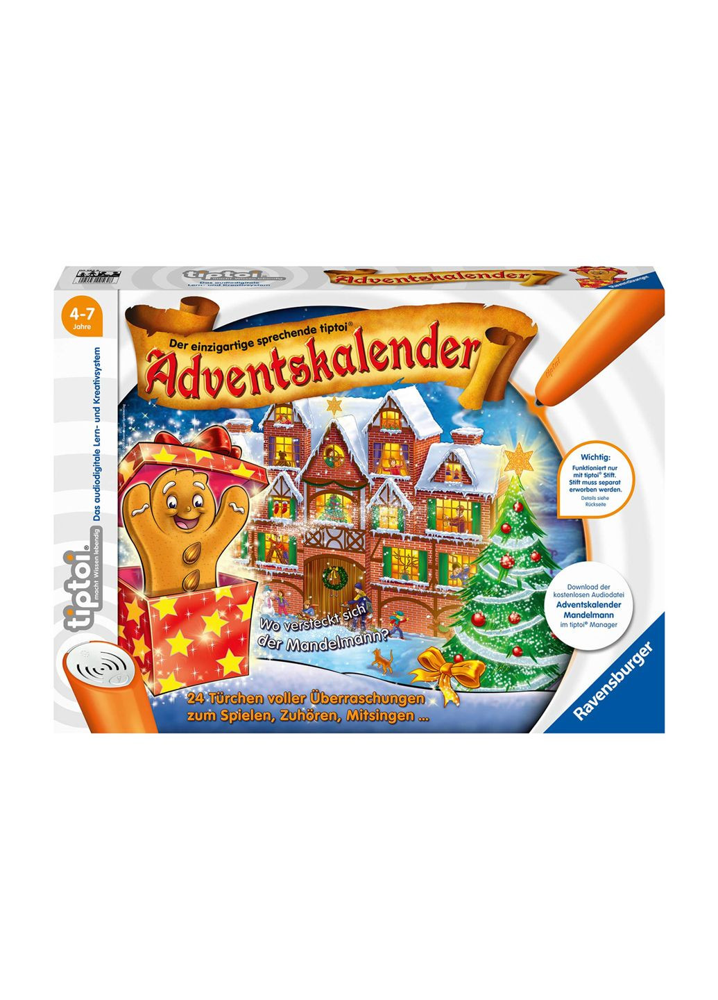 Новорічний адвент календар TipToi комбінований Ravensburger (306459846)