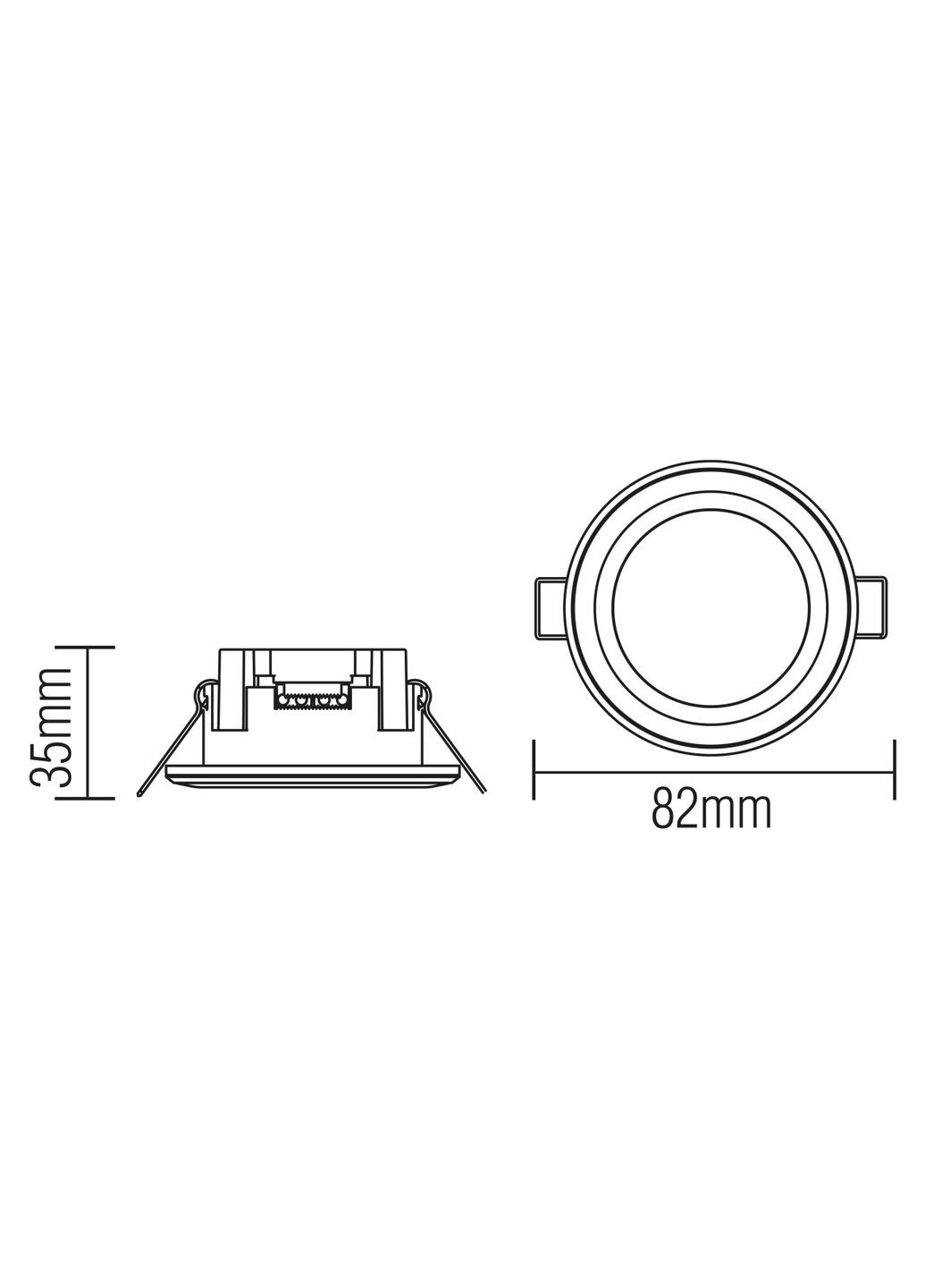 Светильник вмонтированный CARTER-5 5W Horoz Electric (346089579)