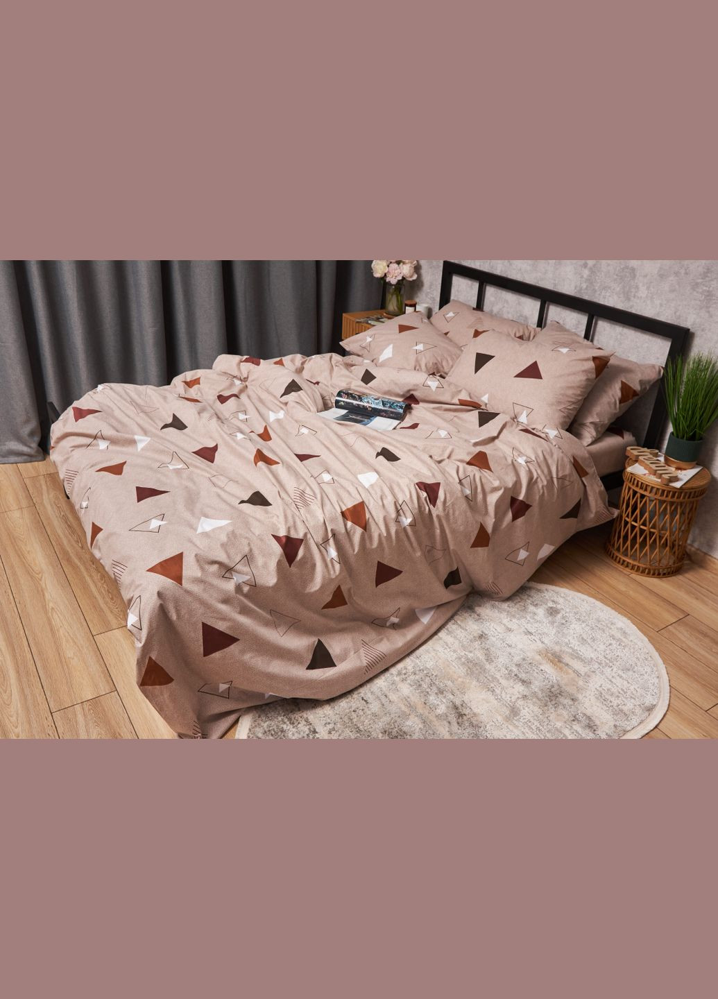 Комплект постельного белья Бязь Gold Люкс «» полуторный евро 160х220 наволочки 2х70х70 (MS-820005552) Moon&Star Delta (296909666)