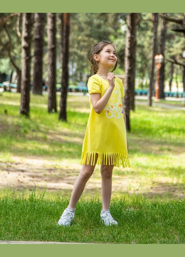 Жёлтое платье для девочки hc (h001-6192-036-33) No Brand (290112519)