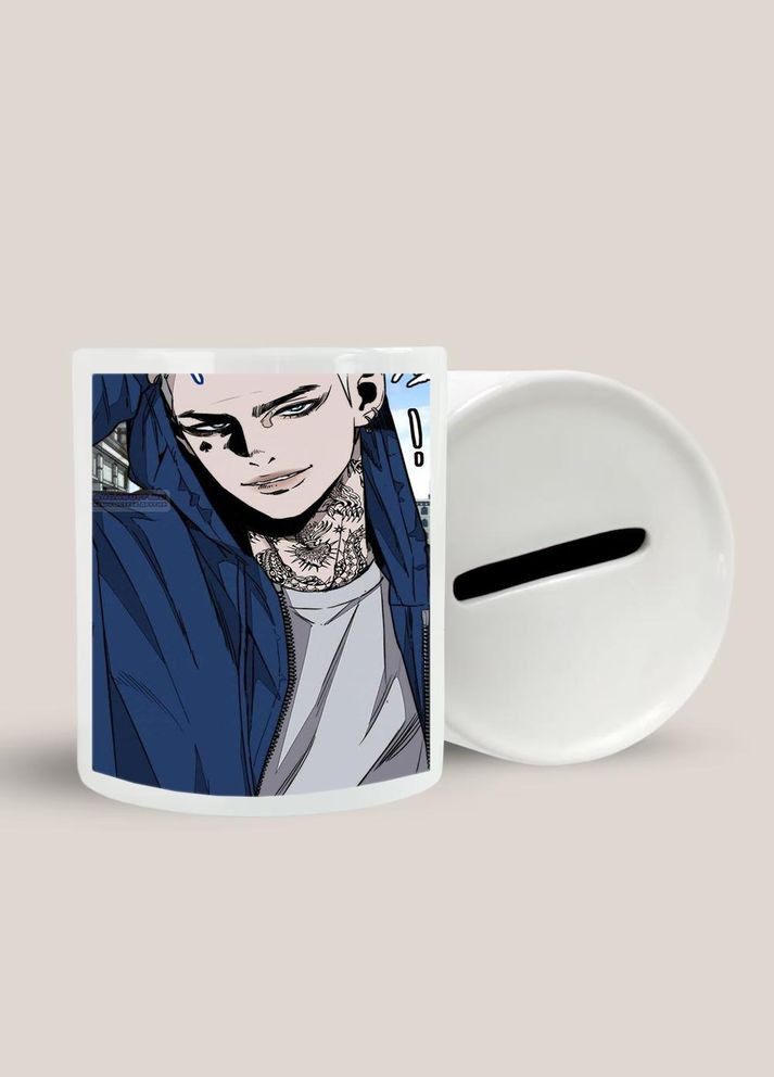 Копилка для денег Аниме Витроломы #0004 белая керамическая No Brand (315043945)