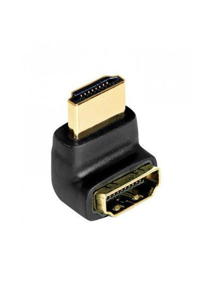 Переходник видео HDMI HDMI M/F (папа/мама) (адаптер) 90°вверх 1080p Gold Lucom (370888478)
