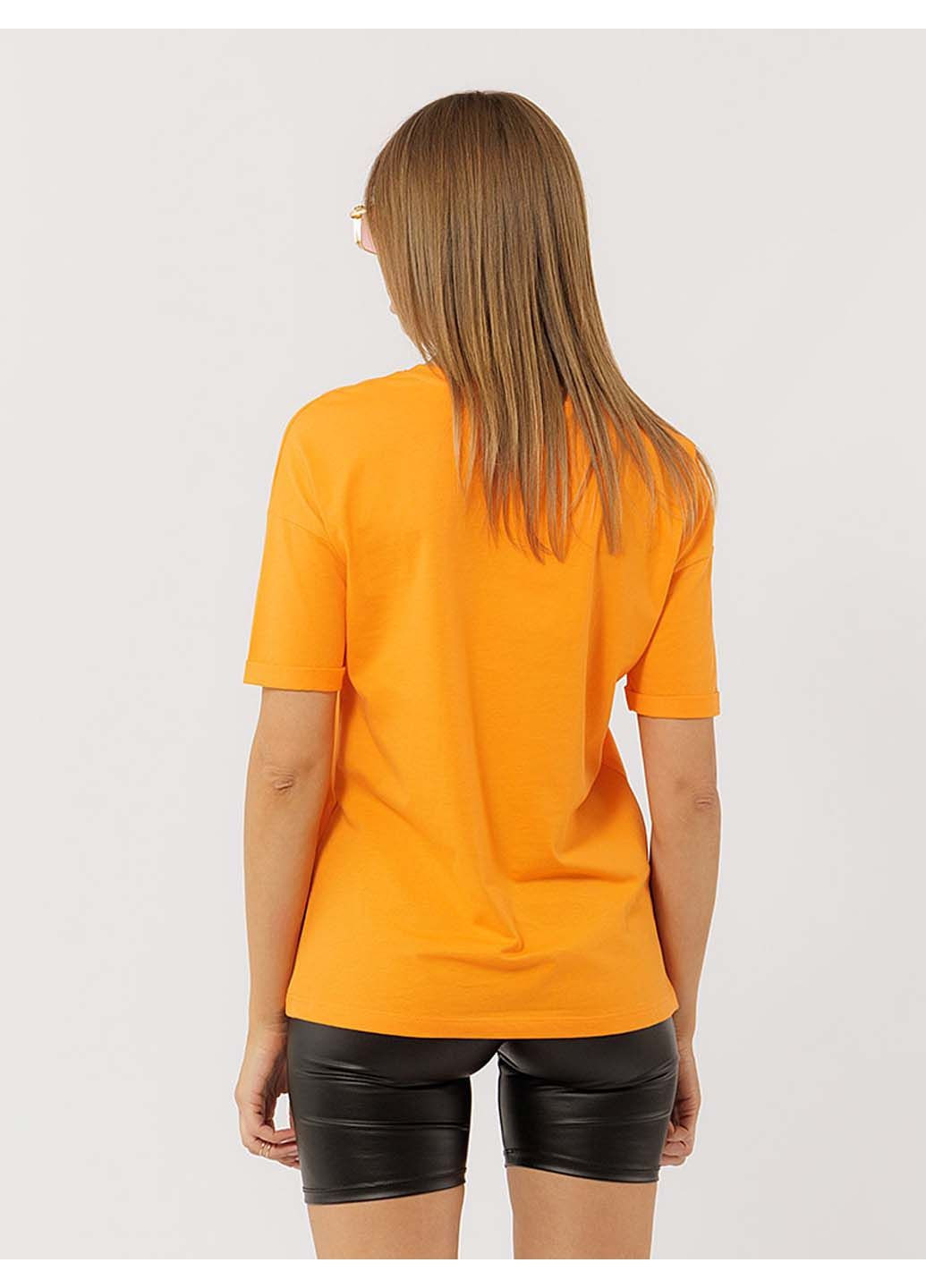 Оранжевая летняя футболка Crep