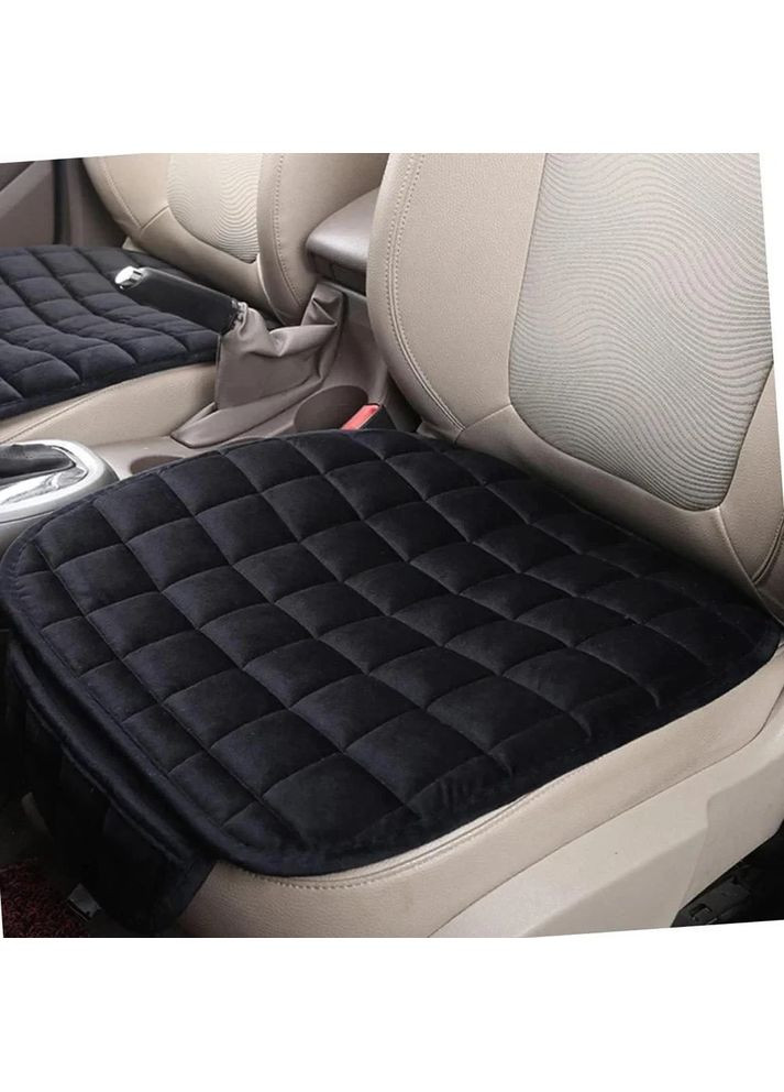 Велюровая накидка на сиденье авто 50×50 см черная – защита обивки и комфорт China (354827653)