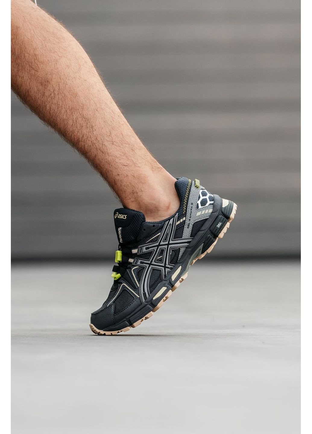 Черные демисезонные кроссовки мужские asics gel-kahana 8 black асикс гель кахано No Brand