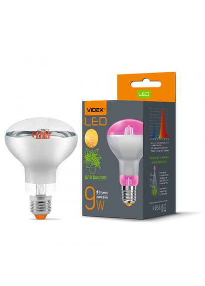 LED лампа Filament R80FF 09W E27 1200K Videx (370248716)