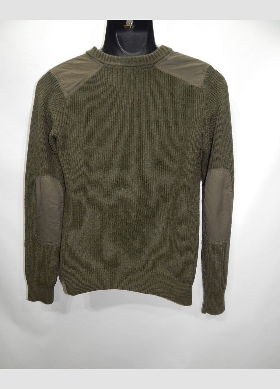 Оливковий (хакі) демісезонний светр чоловічий hm р.48-50 050sm (тільки в зазначеному розмірі, тільки 1 шт.) No Brand